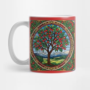 Stained Glass Apple Tree Mug